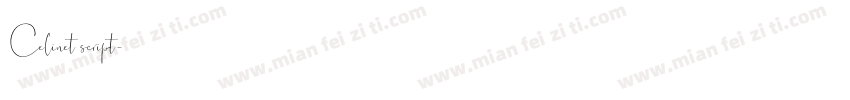 Celinet script字体转换